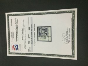 MOMEN: US STAMPS #1053 MINT OG NH PSE GRADED CERT SUP-98