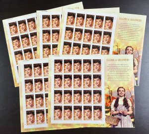 4077  Judy Garland Hollywood Actress  MNH 39 c Lot of 5 Sheets of 20  FV $39