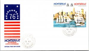 Montserrat, Worldwide First Day Cover, Ships, Americana