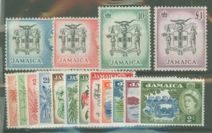 Jamaica #159-174v Unused Single (Complete Set)