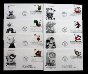 US #3987-94 FDC CHILDREN'S BOOK ANIMALS 2006  LOT OF 8 Artcraft FDC