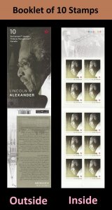 Canada 3086a Black History Month Lincoln Alexander P booklet 10 MNH 2018