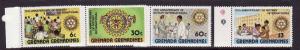 Grenada Grenadines-Sc#373-6-unused NH set-Rotary International-1980-