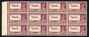 Chamba SG120 14a Purple Marginal Block of 12 U/M (light brown gum) Cat 216 poun