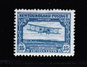 Album Treasures  Newfoundland Scott # 180  15c Transatlantic Flight Mint Hinged