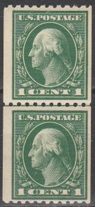 US #441 MNH Line Pair  CV $17.50 (A3931)