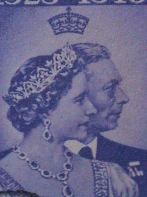 GILBERT & ELLICE ISLANDS STAMP FDC-1949 SC#54 SILVER WEDDING 72 YEARS OLD FDC