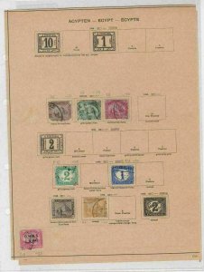 Egypt Stamps on 2 Pages Ref: R7265