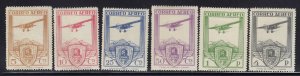 Spain Scott # C12 - C17 set VF-OG light hinge nice color cv $ 92 ! see pic !