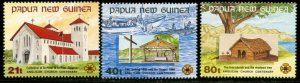 PAPUA NEW GUINEA Sc#775-777 1991 Anglican Church Centenary Complete OG Mint NH