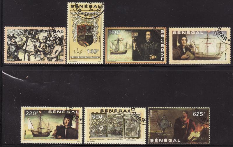 Senegal #932-38 F-VF used (CTO) Columbus