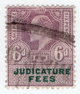 (I.B) Edward VII Revenue : Judicature Fees 6d