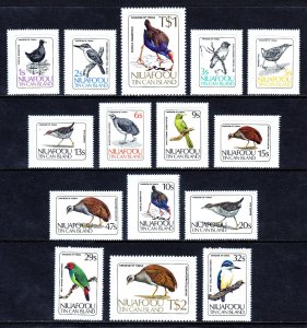 TONGA (NIUAFO'OU) — SCOTT 27-41 — 1983 BIRDS SET — MNH — SCV $49