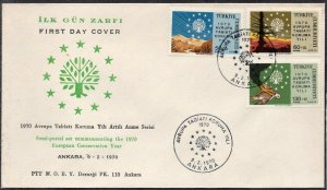 Turkey 1970 - Nature Conservation Year - FDC