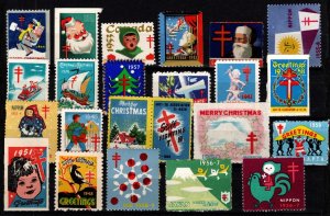 1920-1950 Worldwide Christmas Seal/Tuberculosis Seal Collection 65+ Items