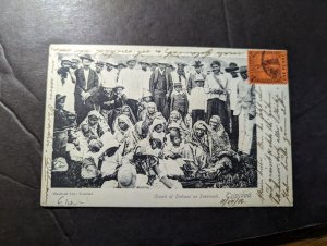 1906 British Trinidad Postcard Cover Port of Spain to Paris France