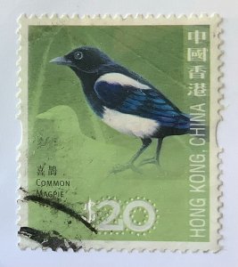 Hong Kong 2006 Scott 1243 used - $20, birds,  Common Magpie