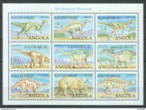 Angola The World Of Dinosaurs Fauna Reptiles 1Kb ** Nw0620