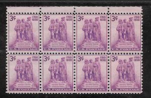 #837 MNH Northwest Territory Block of 8