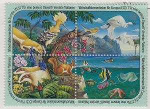 UN VIENNA MNH Scott # 110-113 Economic Commission block (4 Stamps) -1 (5)