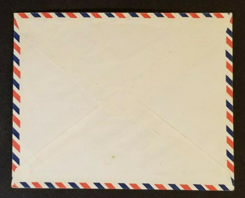 1935 Egypt to Columbus Ohio USA Paquebot Port Said Air Mail Cover  