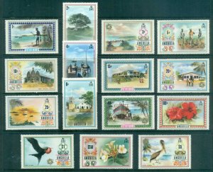 Anguilla 1972-75 Pictorials to $5 MUH