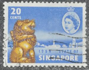 DYNAMITE Stamps: Singapore Scott #45  USED