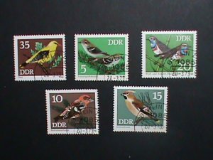 ​Germany DDR Stamp: Colorful Beautiful lovely birds Stamp set- Rare-