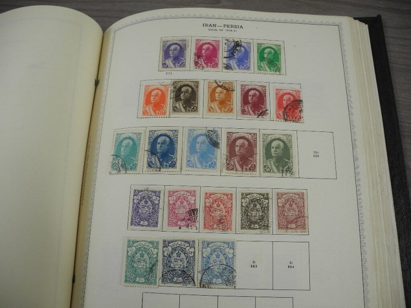 PERSIA, Fantastic Stamp Collection mounted/partially glued in a Minkus