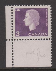 Canada 1962 2c Queen Sc# 403 MNH Corner Single