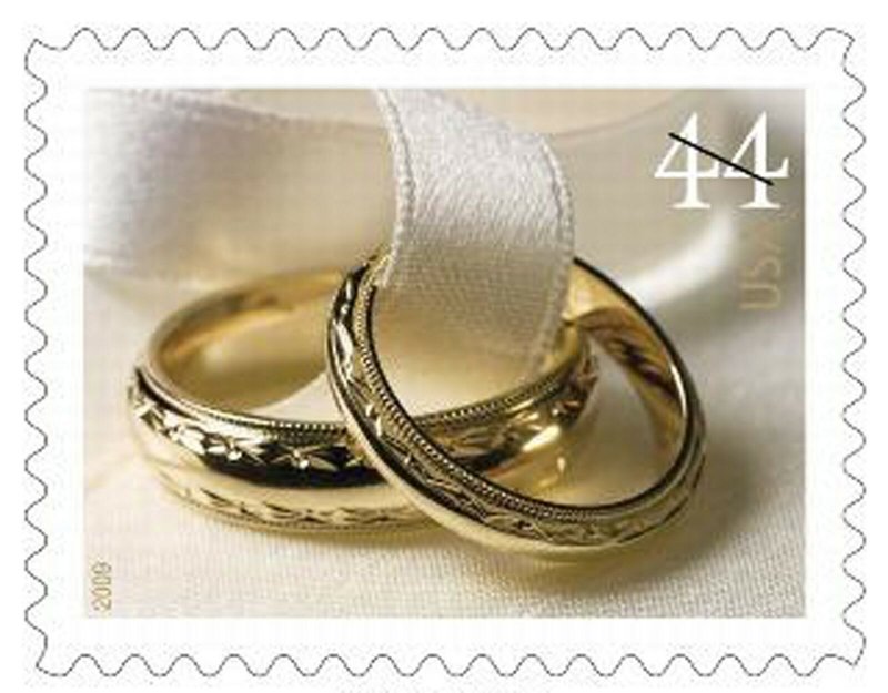 Wedding Rings Sheet of 20 44¢ Postage Stamps Scott 4397