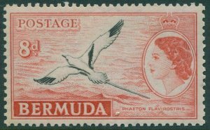 Bermuda 1953 SG143a 8d black and red QEII White-tailed Tropic Bird MLH