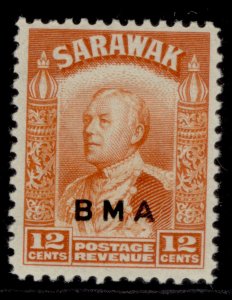 SARAWAK GVI SG134, 12c orange, NH MINT.