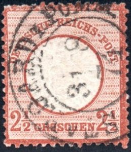 [AC] Germany Empire 1872 Sc #19 Mi 21 Large Shield USED Mi-CV 105$