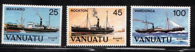 VANUATU Scott # 377-9 MNH - Ships