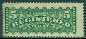 EDW1949SELL : CANADA 1875 Scott #F2 Mint, large part OG Fresh stamp Catalog $150