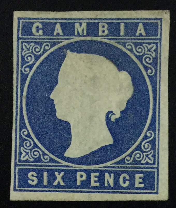 MOMEN: GAMBIA SG #3 1869 MINT OG H £550 LOT #61911