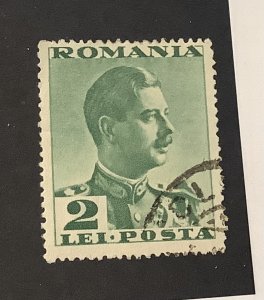 Romania 1935  Scott  449 used - 2 l, King Carol II