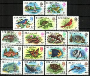 Bermuda Stamp 363-379  - Definitive set