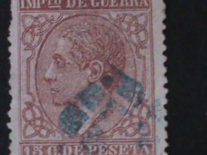 ​CUBA-WAR TAX STAMP- USED -VF-VERY OLD RARE-LAST ONE-RARE SCOTT NOT LISTED