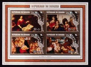 Burundi CB51 Christmas Souvenir Sheet MNH VF