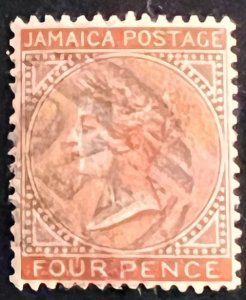 Jamaica Scott# 22a VF Used Pin Hole Cat $27.50