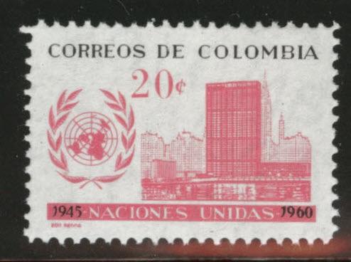 Colombia  Scott 724 MNH** UN 1960 stamp