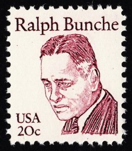 US 1860 MNH VF 20 Cent Ralph Bunche Diplomat Overall Tagging