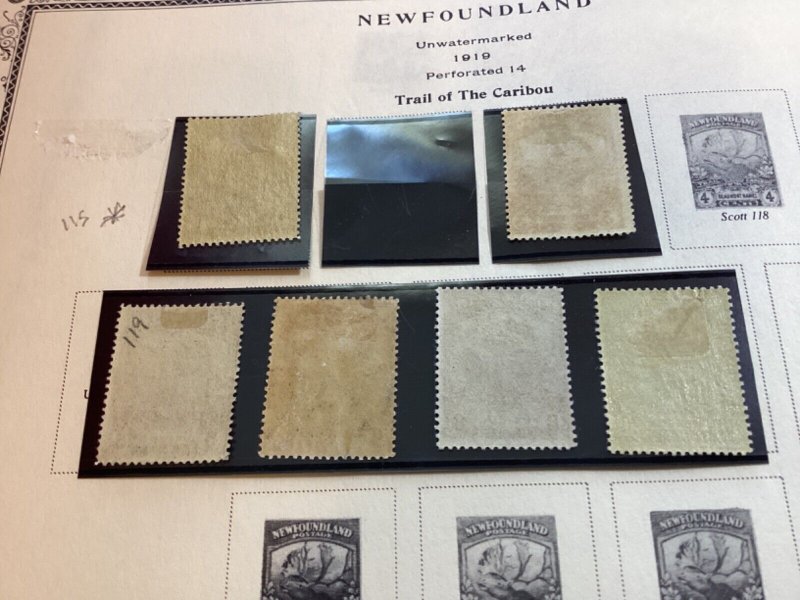 ICOLLECTZONE Newfoundland 115, 117, 119-122 F/VF hinged