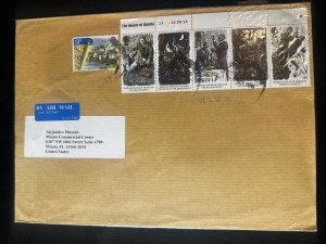 CM) 2006. UNITED KINGDOM. AIRMAIL ENVELOPE SENT TO USA. MULTIPLE STAMPS. XF