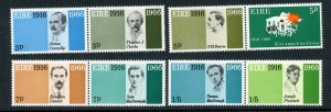 Ireland 207a-213a Easter Rising set Mint NH Pairs