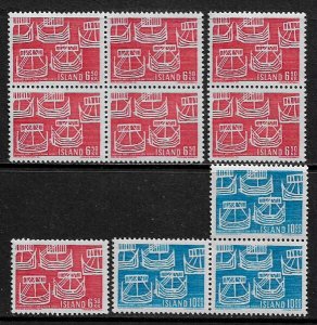 Iceland #404-5 MNH Set - Five Ancient Ships - Wholesale Lot