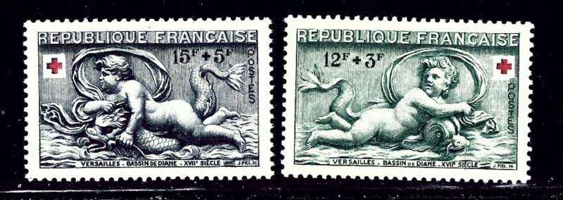 France B273-74 MLH 1952 Artworks    (ap1346)