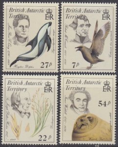 BR ANTARCTIC TERR Sc # 125-8 CPL MNH FAMOUS NATURALISTS